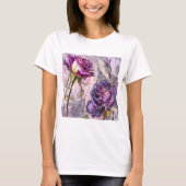 Paarse Rozen T-shirt (Voorkant)
