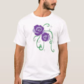 Paarse Rozen T-shirt (Voorkant)