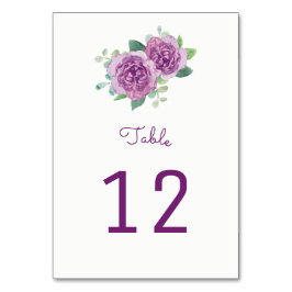 Paarse Rozen Tabelnummer Kaarten