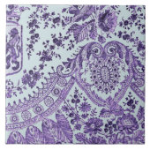 Paarse Rozen Tegeltje (Voorkant)