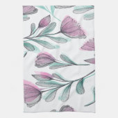 Paarse rozen theedoek (Verticaal)