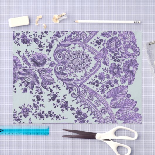 Paarse Rozen Tissuepapier (Craft)