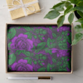 Paarse rozen tissuepapier (Geschenk)