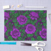 Paarse rozen tissuepapier (Craft)