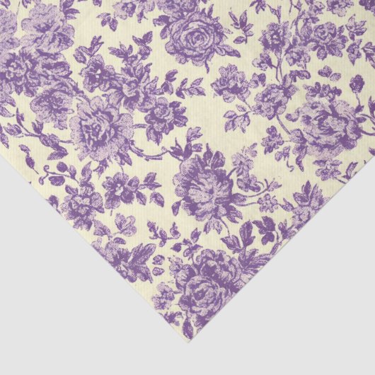 Paarse Rozen  Tissuepapier (Detail)