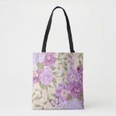 Paarse Rozen Tote Bag (Voorkant)