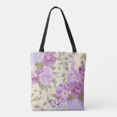 Paarse Rozen Tote Bag (Achterkant)
