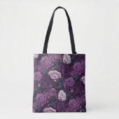 Paarse Rozen Tote Bag (Voorkant)
