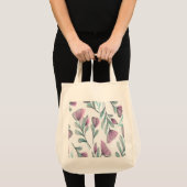 Paarse rozen tote bag (Voorkant (product))