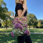 Paarse Rozen Tote Tas