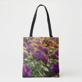 Paarse Rozen Tote Tas (Voorkant)
