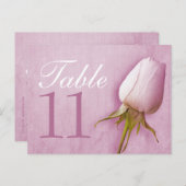 Paarse rozen trouwtafel nummer 10-39 kaart (Voorkant / Achterkant)