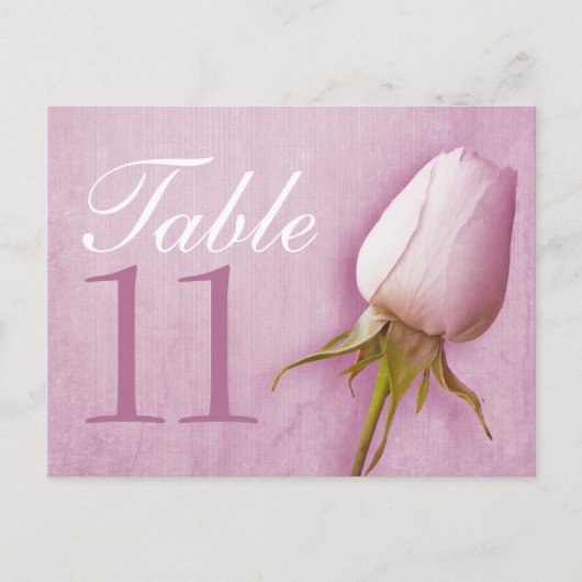 Paarse rozen trouwtafel nummer 10-39 kaart (Voorkant)