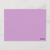 PAARSE Rozen Trouwtafel Nummer Kaart Receptie (Achterkant)