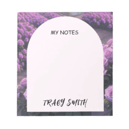 Paarse Rozen tuin Notitieblok