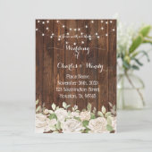 Paarse Rozen van het bruiloft Kaart (Staand voorkant)