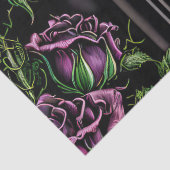 Paarse rozen van het raam - gothische stijl tissuepapier (Detail)
