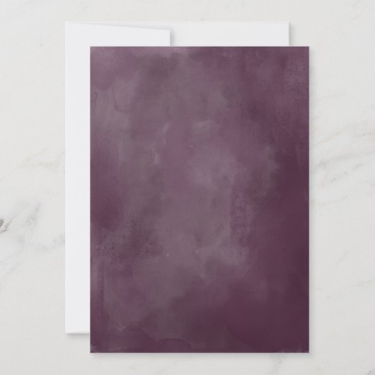 Paarse Rozen van Plum Mauve Kaart (Achterkant)