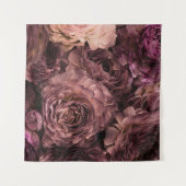 Paarse Rozen: Verse Boeket Textuur Wandkleed (Voorkant (horizontaal))