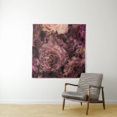 Paarse Rozen: Verse Boeket Textuur Wandkleed (In Situ (horizontaal))