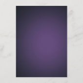 Paarse rozen Violet Gold Lijst Menu (Achterkant)