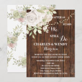 Paarse Rozen Weddenschap Jubileum Renewal Vows Kaart (Voorkant / Achterkant)