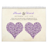 Paarse Rozen Weddenschap over het huwelijk Kalender (Hoes)