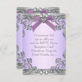 Paarse RSVP voor alle doeleinden (Voorkant / Achterkant)