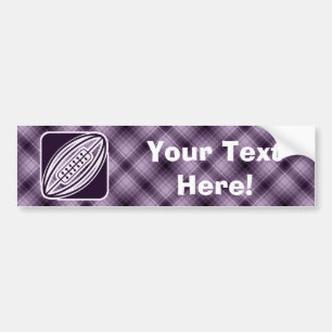 Paarse Rugby Bumpersticker