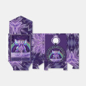 Paarse ruggengraat bedankdoosjes (Uitgevouwen)