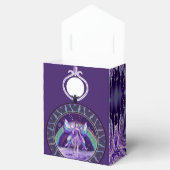 Paarse ruggengraat bedankdoosjes (Geopend)