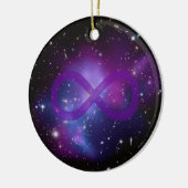 Paarse ruimte afbeelding keramisch ornament (Links)