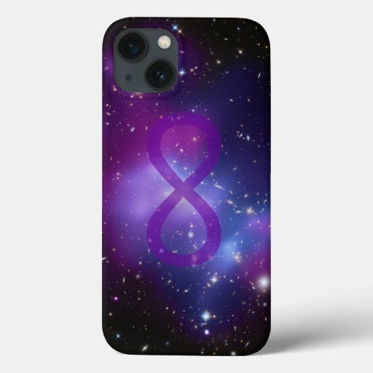 Paarse ruimte afbeelding oneindigheidssymbool Case-Mate iPhone case (Achterkant)