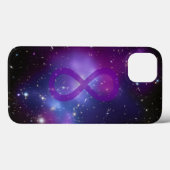 Paarse ruimte afbeelding oneindigheidssymbool Case-Mate iPhone case (Achterkant (horizontaal))