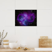 Paarse ruimte afbeelding poster (Keuken)
