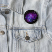 Paarse ruimte afbeelding ronde button 5,7 cm (In situ)