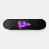 Paarse Ruimte Budda Silhouet Persoonlijk Skateboard (Horizontaal)