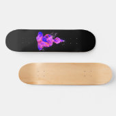 Paarse Ruimte Budda Silhouet Persoonlijk Skateboard (Horizontaal)