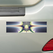 Paarse Ruimte Bumpersticker (Op auto)