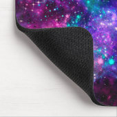 Paarse ruimte Galaxy Cosmic Spacey Blauwgroen roze Muismat (Hoek)