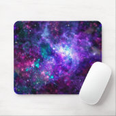 Paarse ruimte Galaxy Cosmic Spacey Blauwgroen roze Muismat (Met muis)