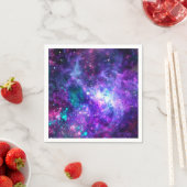 Paarse ruimte Galaxy Cosmic Spacey Blauwgroen roze Servet (Insitu)