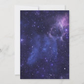 Paarse ruimte galaxy Invitation Kaart (Achterkant)