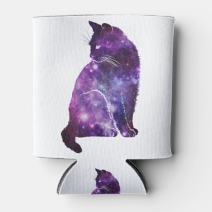 Paarse ruimte Nebula Cat Blikjeskoeler