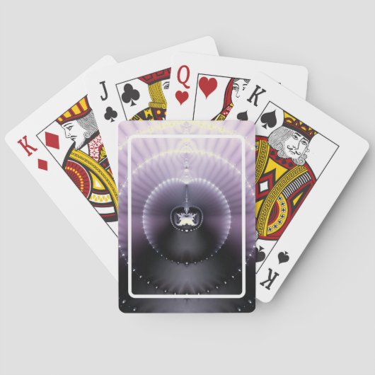 Paarse Ruimte Pokerkaarten (Achterkant)