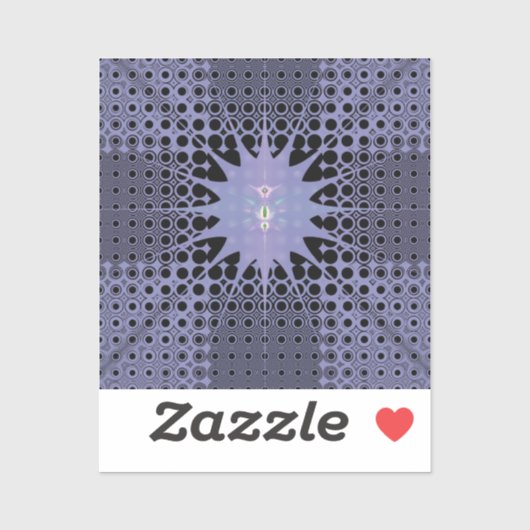 Paarse Ruimte Sticker (Vel)