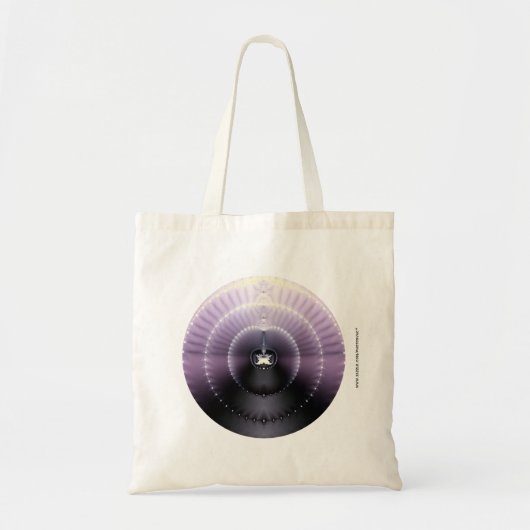 Paarse ruimte tote bag (Voorkant)