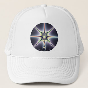 Paarse Ruimte Trucker Pet