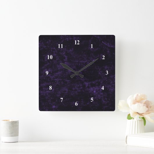 Paarse ruimte vierkante klok (Huis)