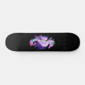 Paarse Ruimte Zeepaardje Persoonlijk Skateboard (Horizontaal)